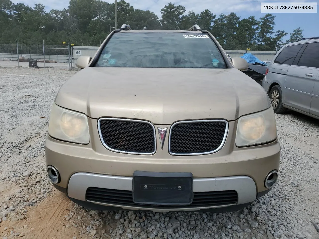 2007 Pontiac Torrent VIN: 2CKDL73F276074385 Lot: 66382014