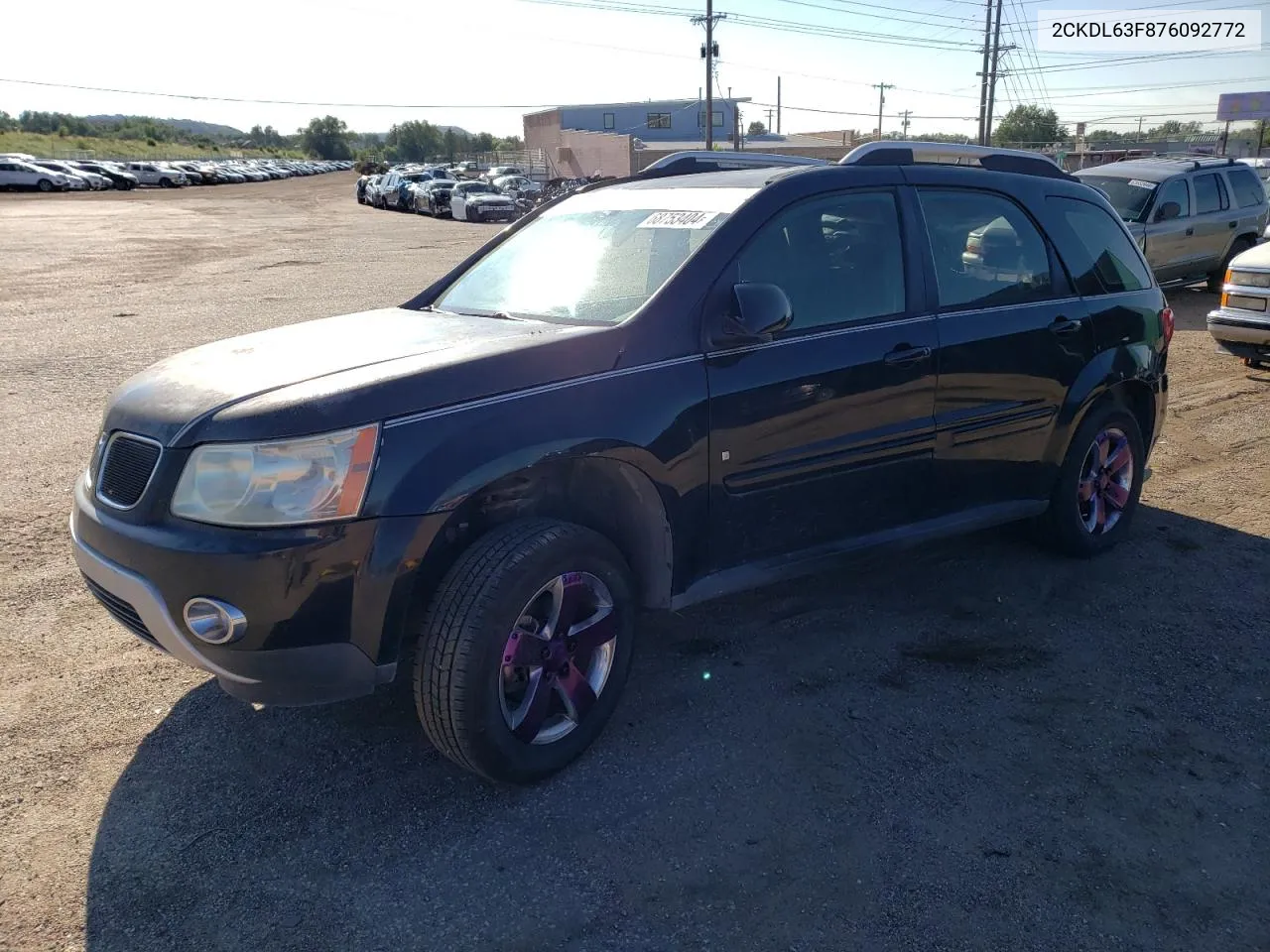 2007 Pontiac Torrent VIN: 2CKDL63F876092772 Lot: 68753404