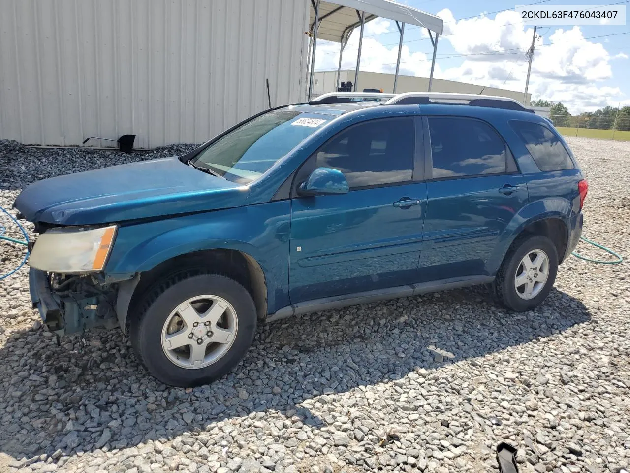 2007 Pontiac Torrent VIN: 2CKDL63F476043407 Lot: 68824634