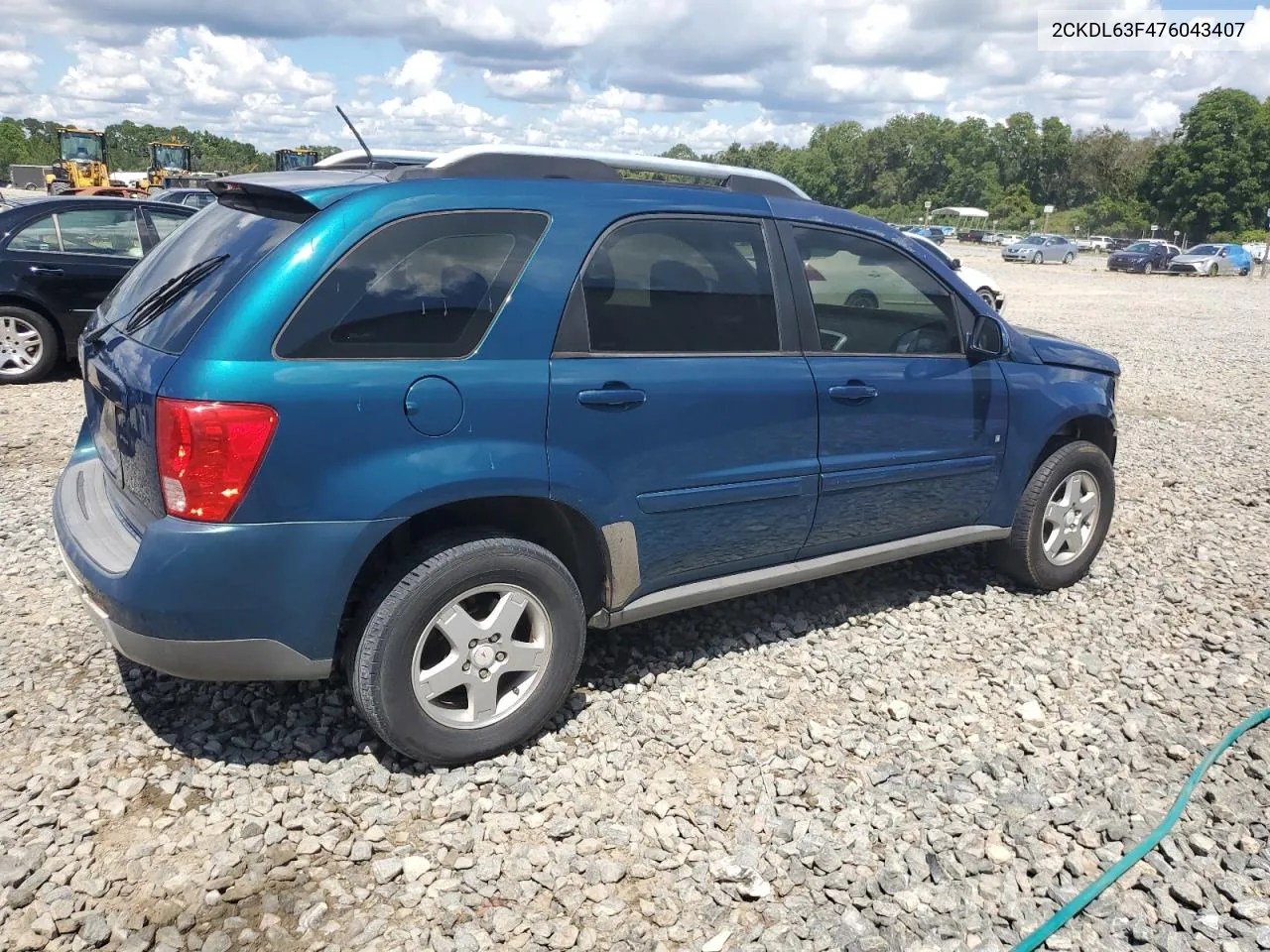 2007 Pontiac Torrent VIN: 2CKDL63F476043407 Lot: 68824634