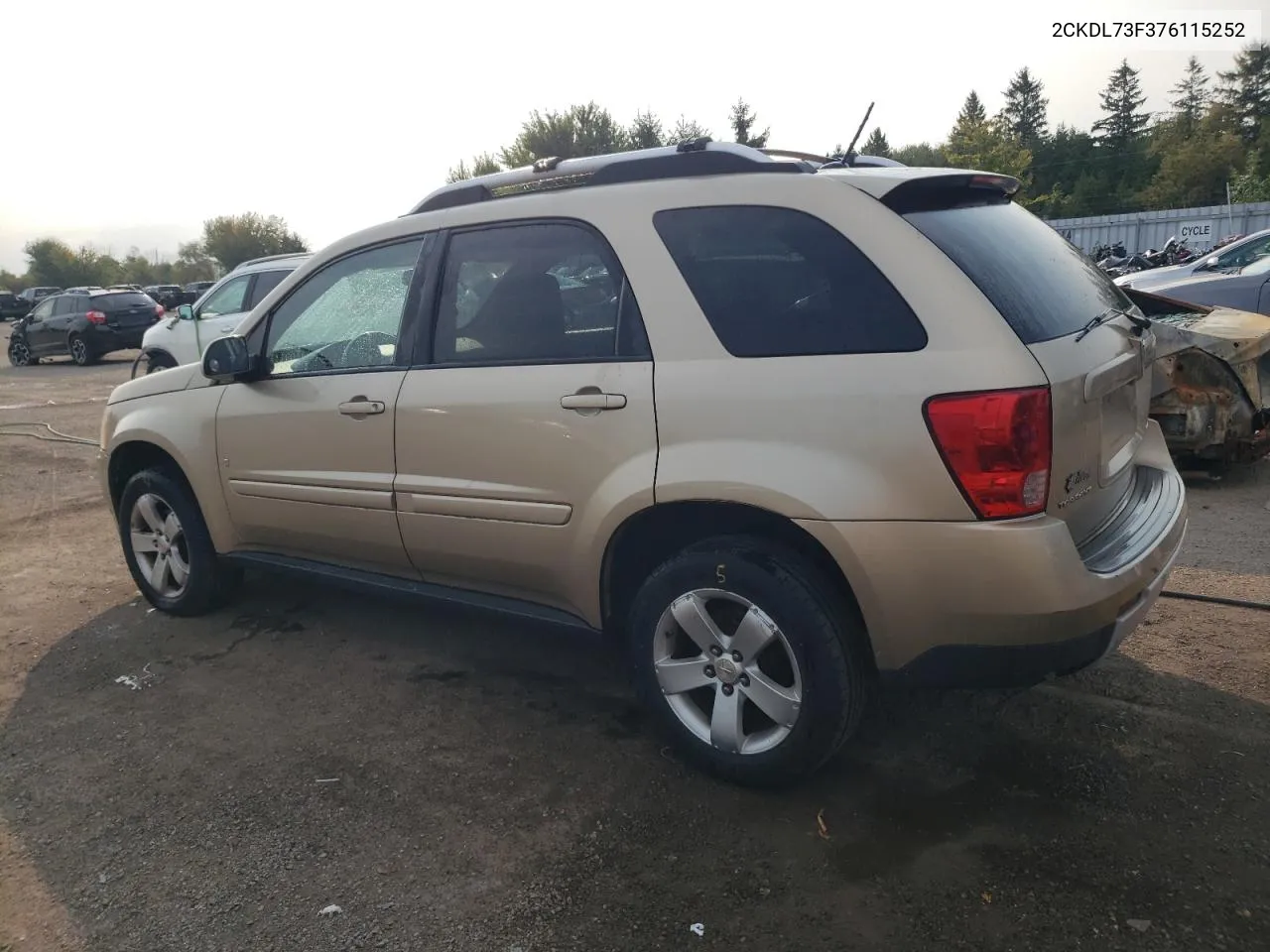 2007 Pontiac Torrent VIN: 2CKDL73F376115252 Lot: 70912654