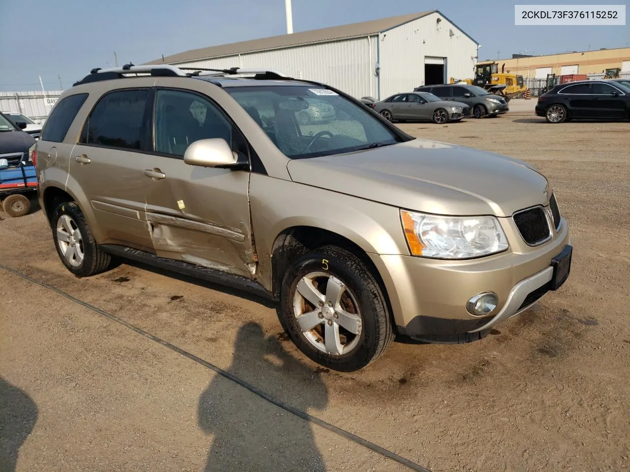 2007 Pontiac Torrent VIN: 2CKDL73F376115252 Lot: 70912654