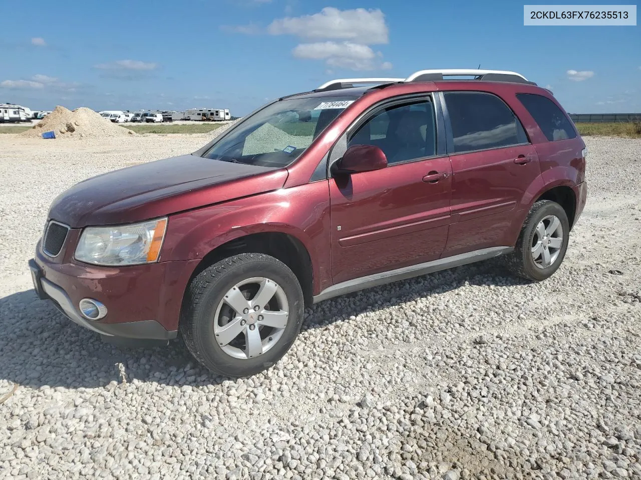 2007 Pontiac Torrent VIN: 2CKDL63FX76235513 Lot: 71784464