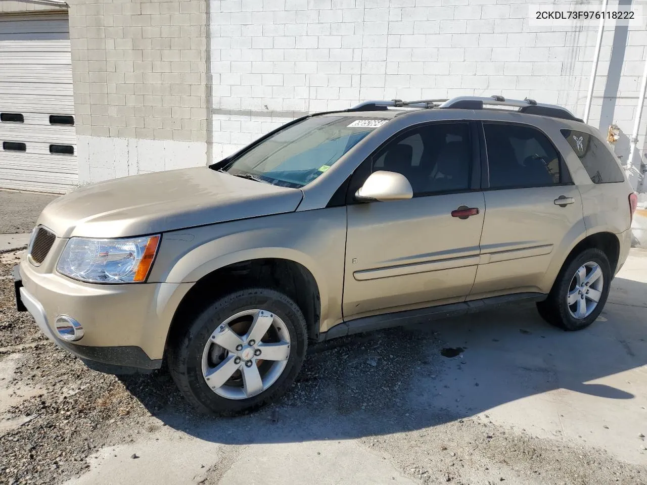 2007 Pontiac Torrent VIN: 2CKDL73F976118222 Lot: 73687304