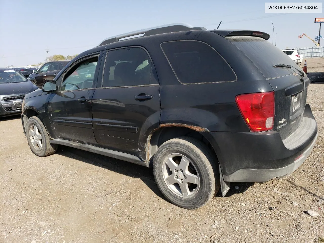 2007 Pontiac Torrent VIN: 2CKDL63F276034804 Lot: 75667674