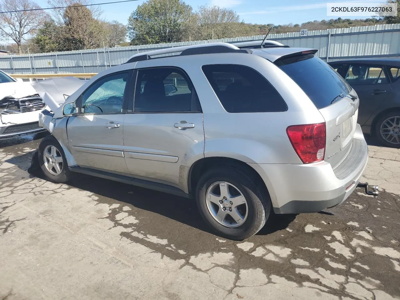 2007 Pontiac Torrent VIN: 2CKDL63F976227063 Lot: 77336304