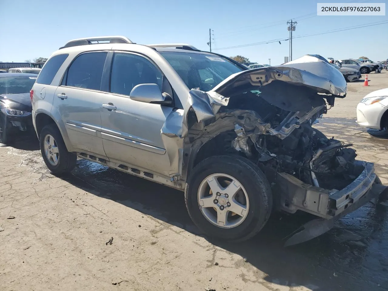 2007 Pontiac Torrent VIN: 2CKDL63F976227063 Lot: 77336304