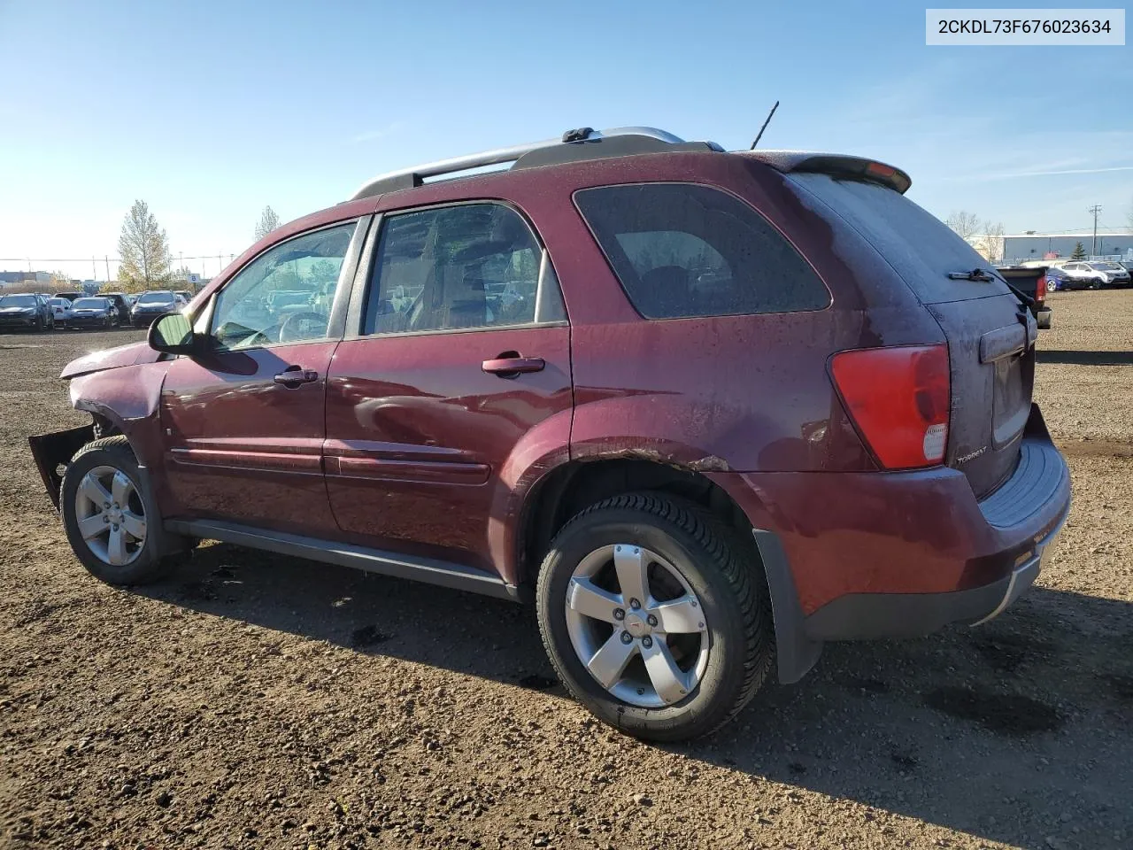 2007 Pontiac Torrent VIN: 2CKDL73F676023634 Lot: 78176604