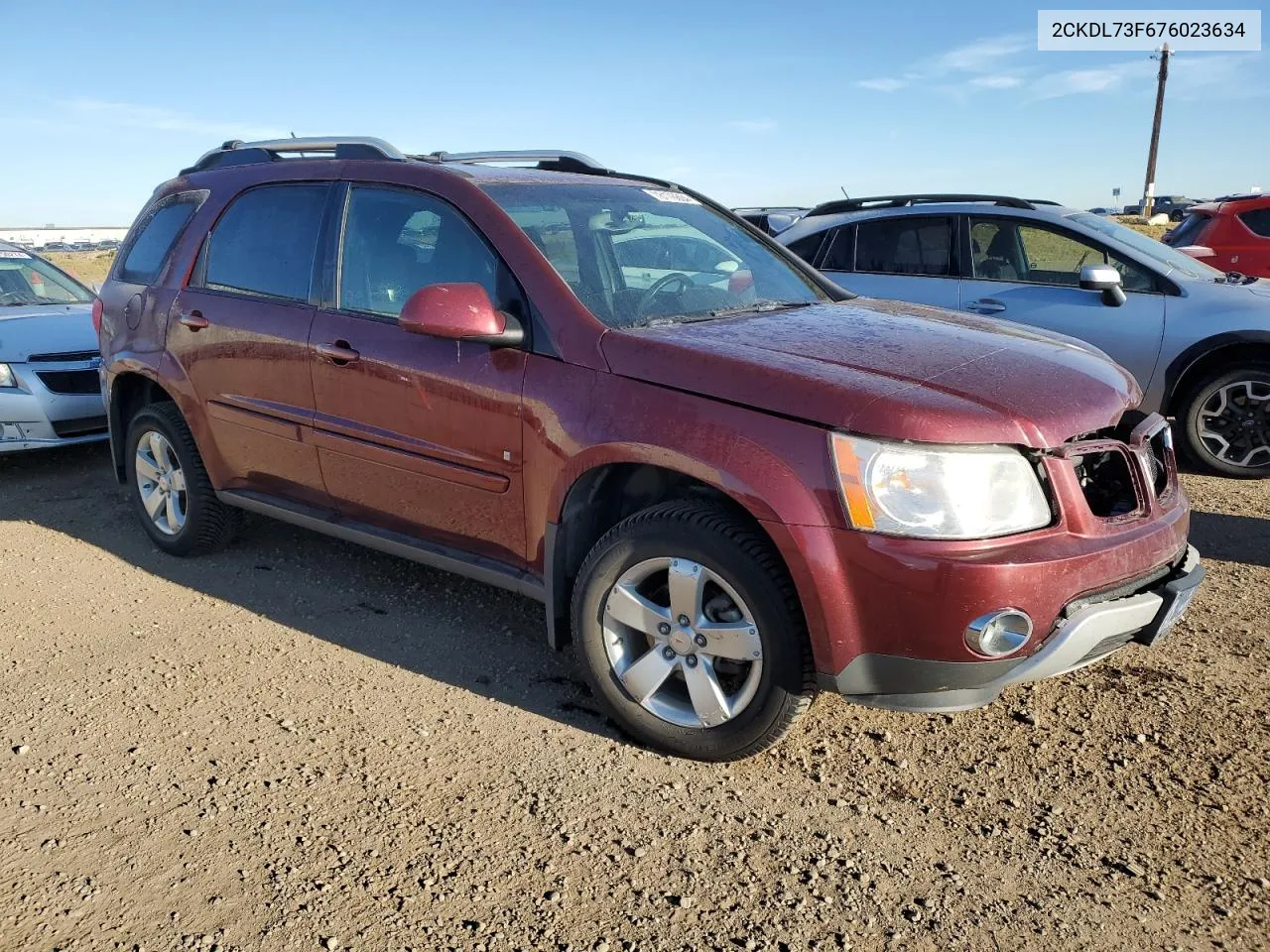 2007 Pontiac Torrent VIN: 2CKDL73F676023634 Lot: 78176604