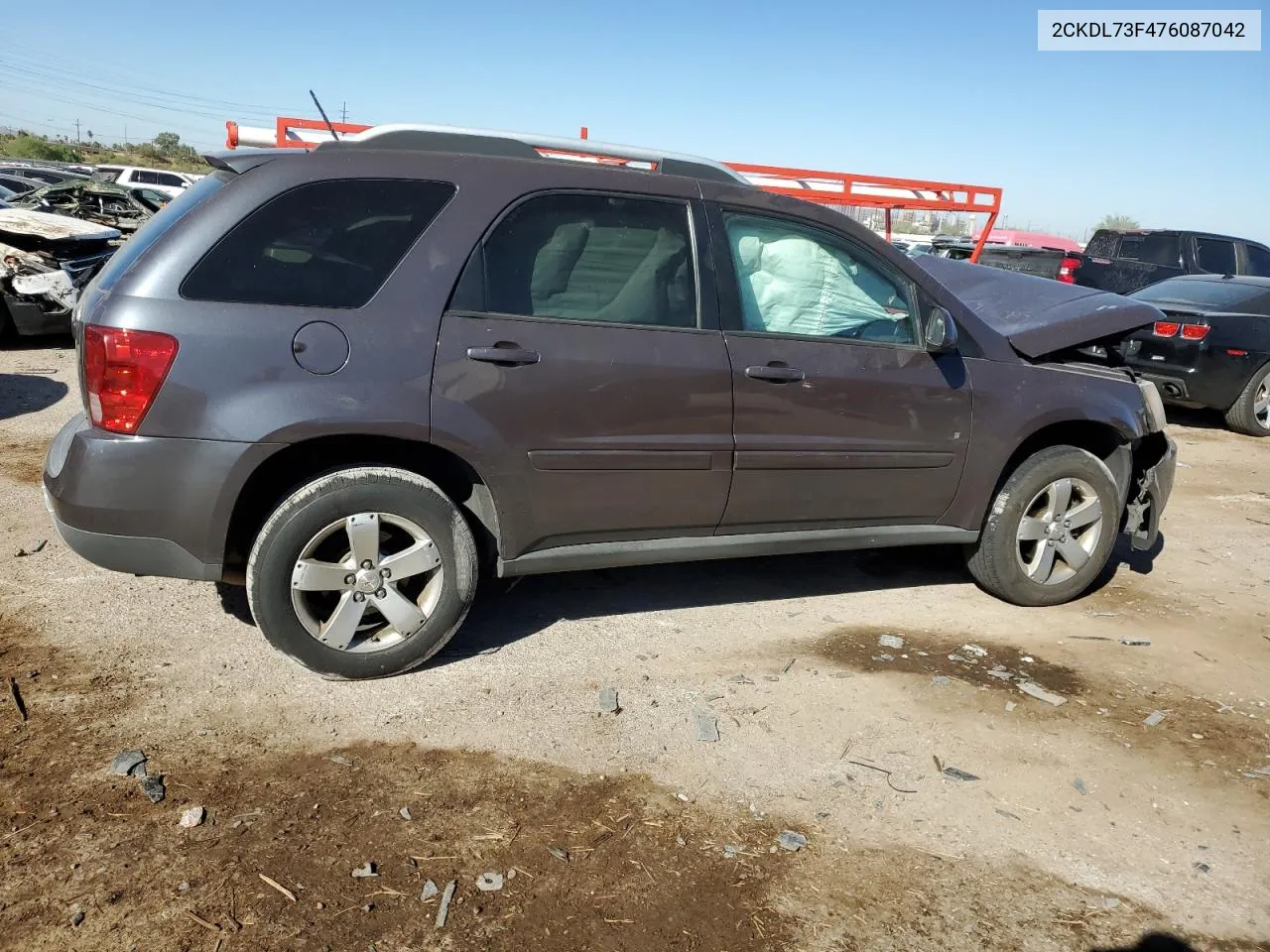 2007 Pontiac Torrent VIN: 2CKDL73F476087042 Lot: 78944784