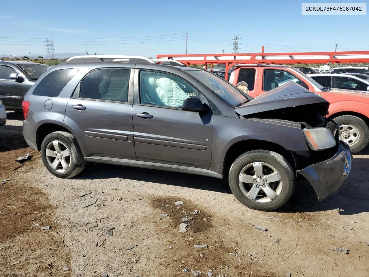 2007 Pontiac Torrent VIN: 2CKDL73F476087042 Lot: 78944784