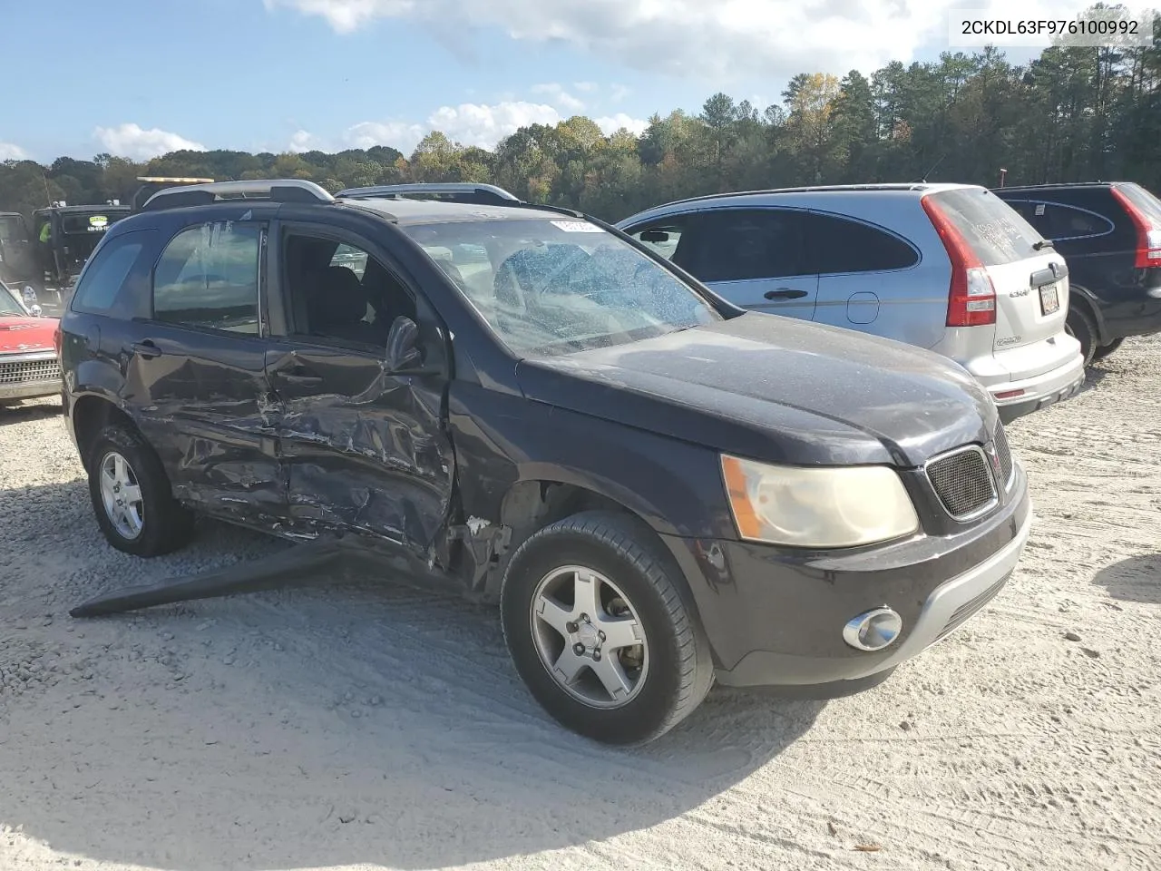 2007 Pontiac Torrent VIN: 2CKDL63F976100992 Lot: 79513834