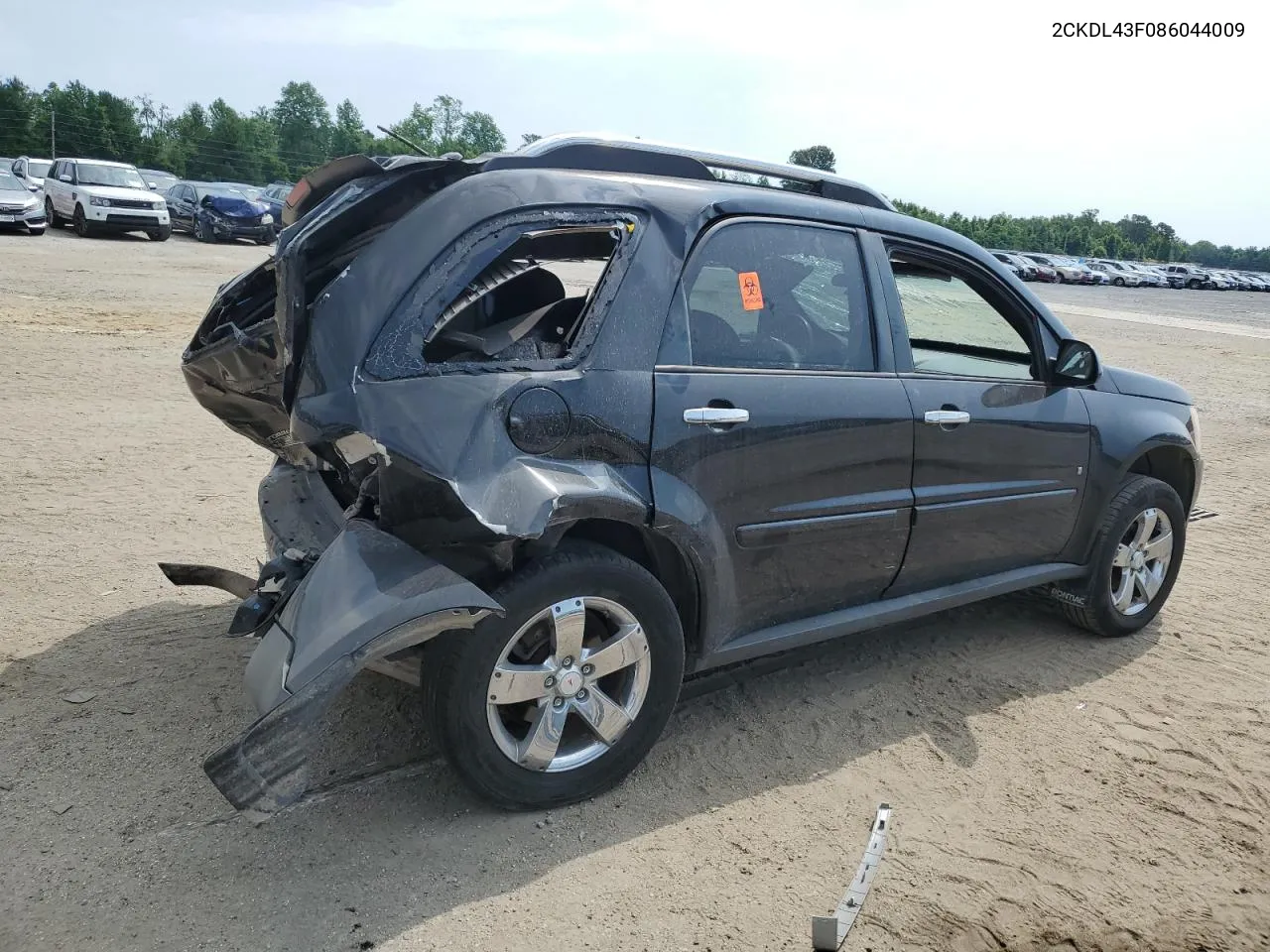 2008 Pontiac Torrent VIN: 2CKDL43F086044009 Lot: 58389954