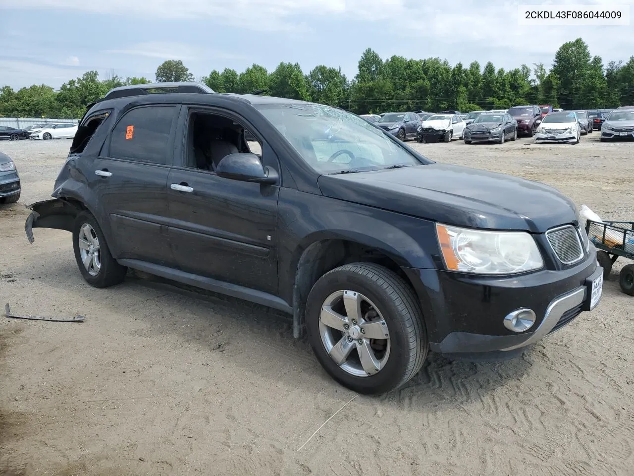 2008 Pontiac Torrent VIN: 2CKDL43F086044009 Lot: 58389954