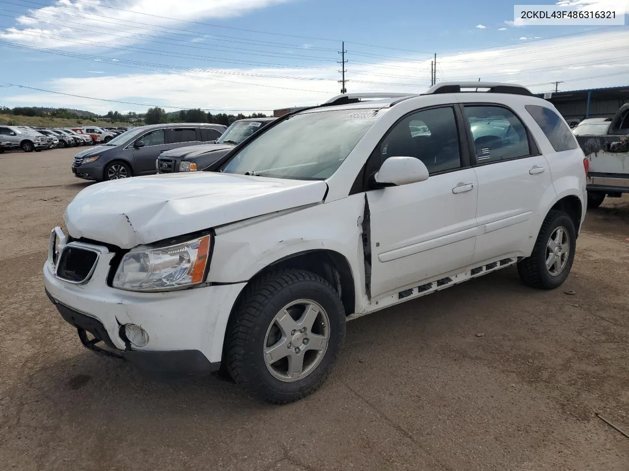 2CKDL43F486316321 2008 Pontiac Torrent