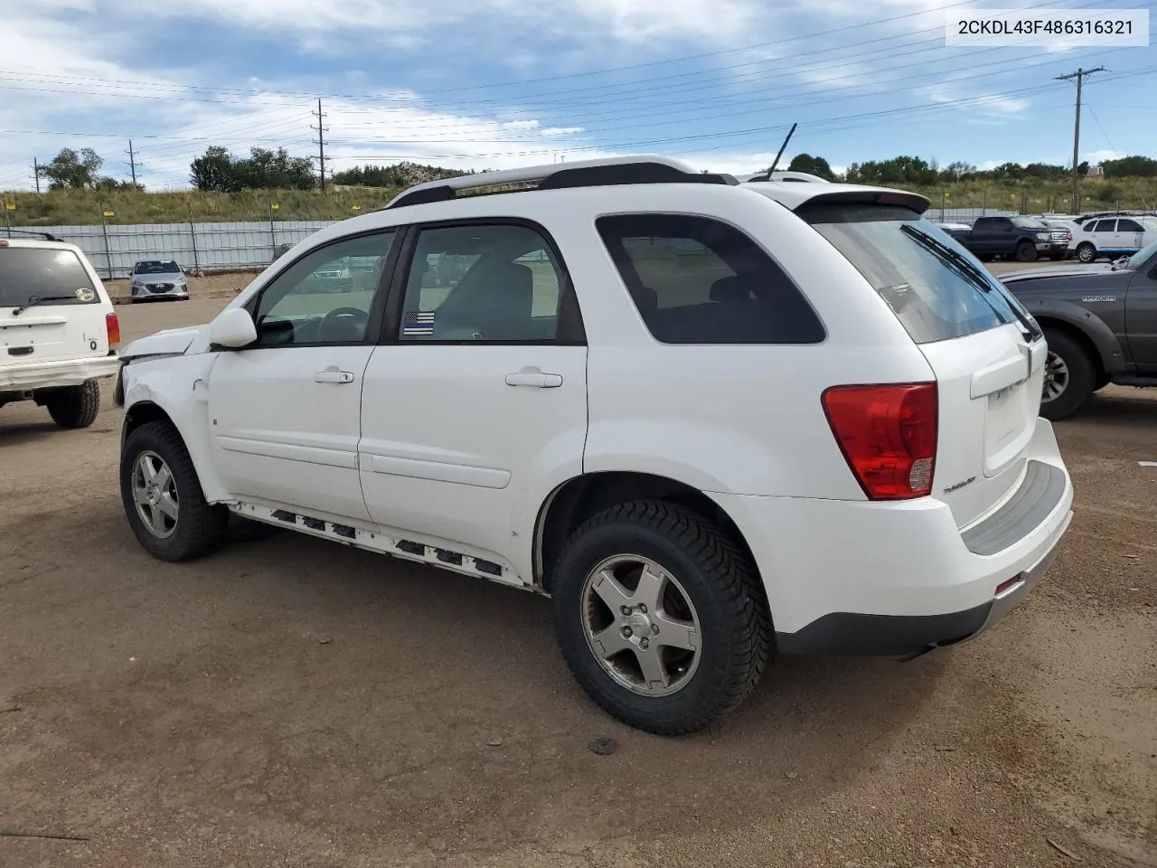 2CKDL43F486316321 2008 Pontiac Torrent