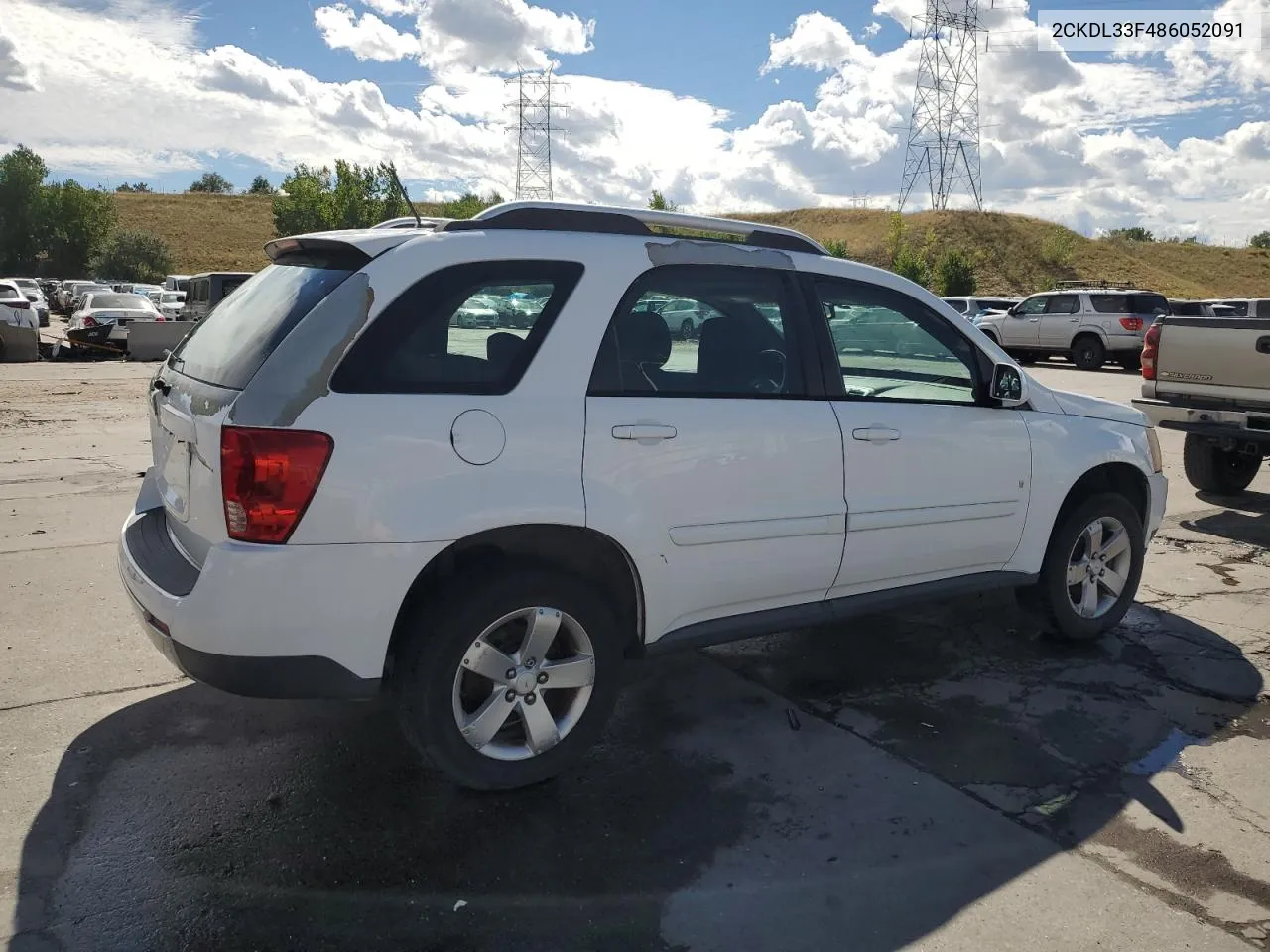 2008 Pontiac Torrent VIN: 2CKDL33F486052091 Lot: 71245444