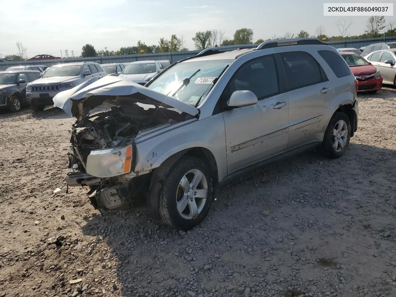 2008 Pontiac Torrent VIN: 2CKDL43F886049037 Lot: 71366774