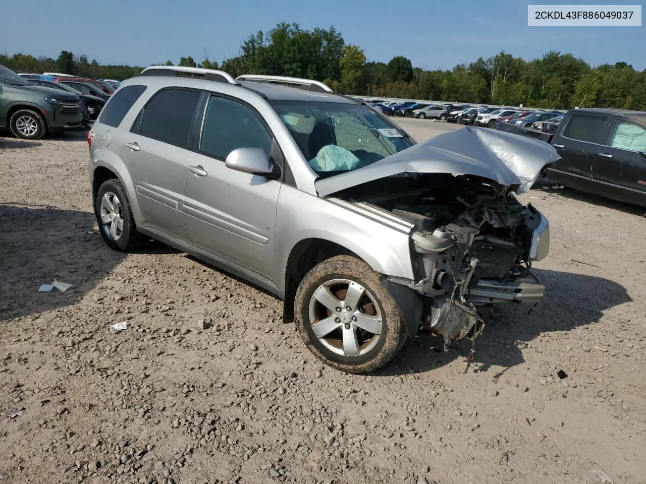 2008 Pontiac Torrent VIN: 2CKDL43F886049037 Lot: 71366774