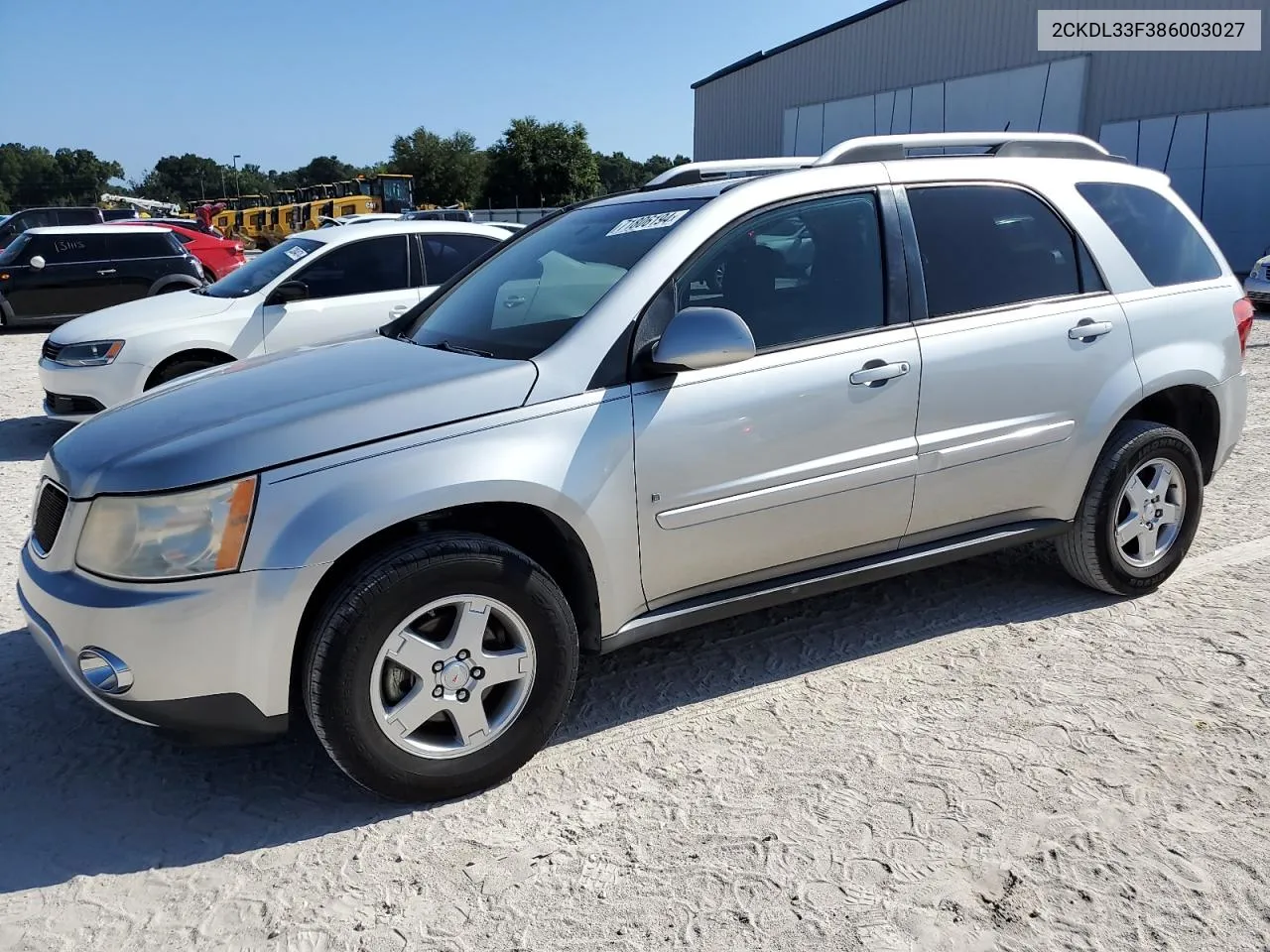 2008 Pontiac Torrent VIN: 2CKDL33F386003027 Lot: 71806194