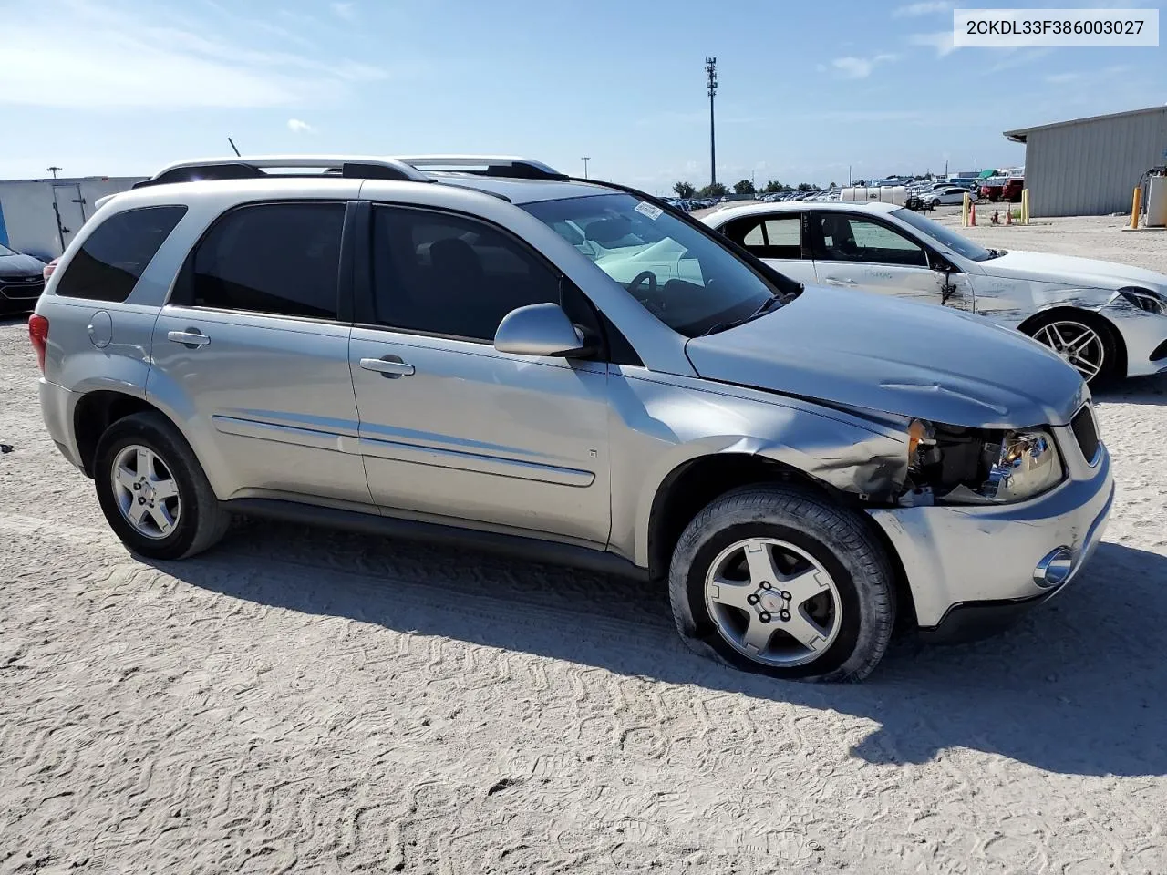 2CKDL33F386003027 2008 Pontiac Torrent