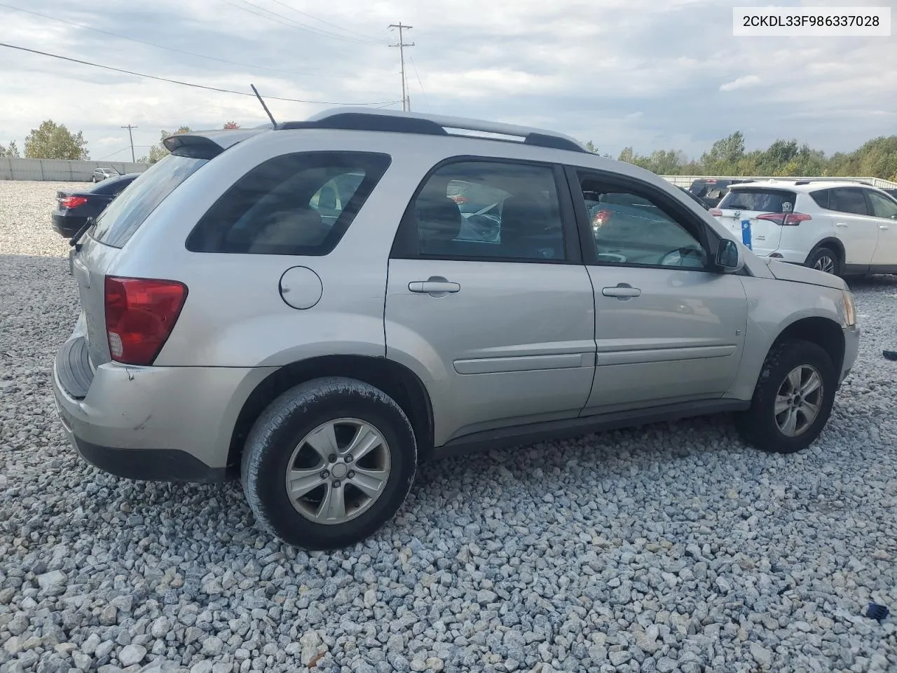 2008 Pontiac Torrent VIN: 2CKDL33F986337028 Lot: 72413234