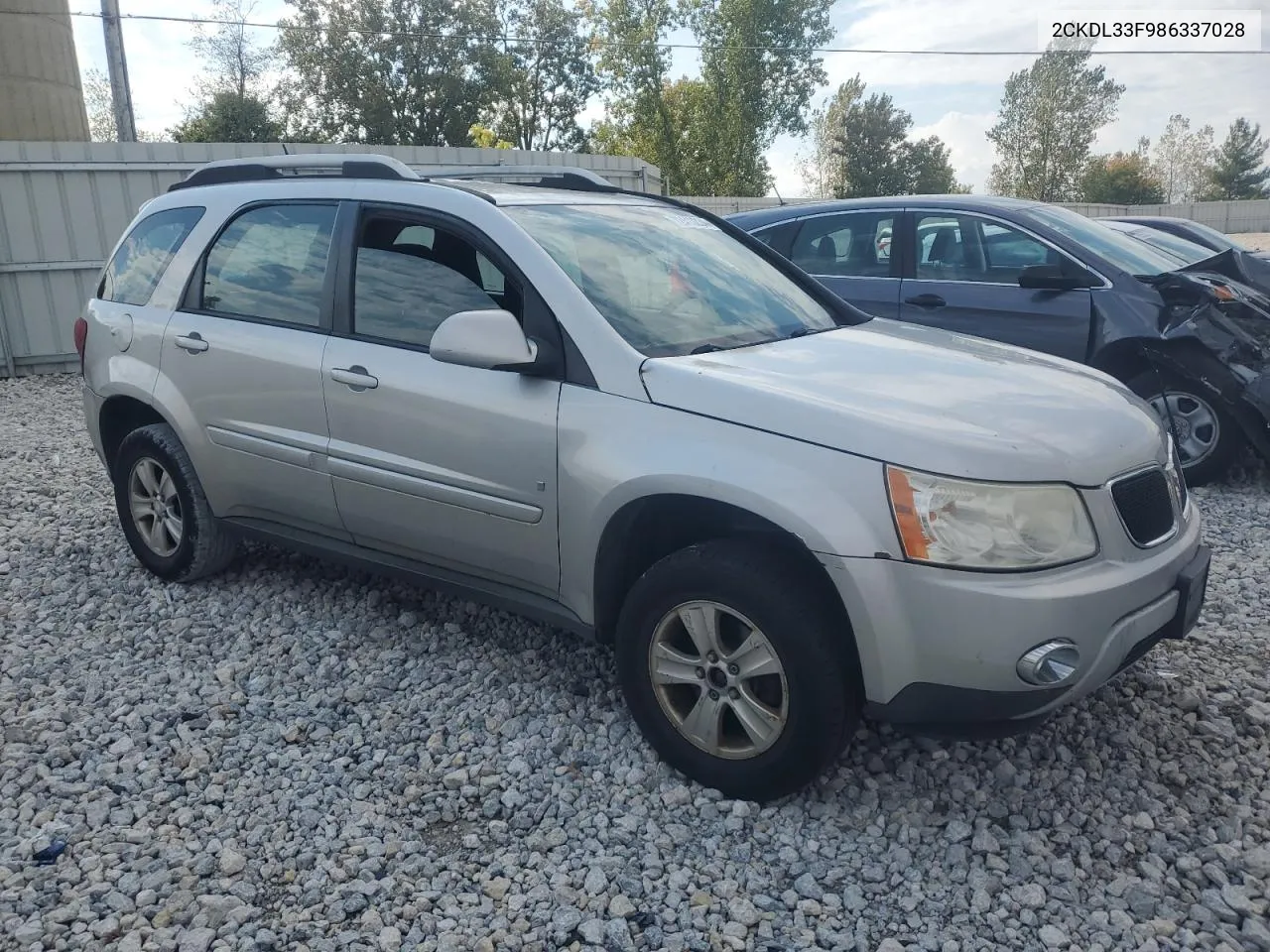 2008 Pontiac Torrent VIN: 2CKDL33F986337028 Lot: 72413234