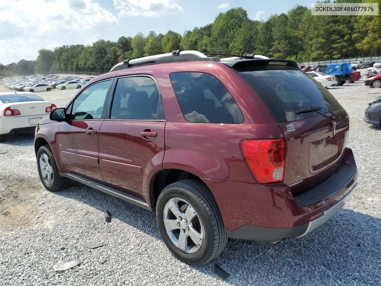 2008 Pontiac Torrent VIN: 2CKDL33F486077976 Lot: 72717764