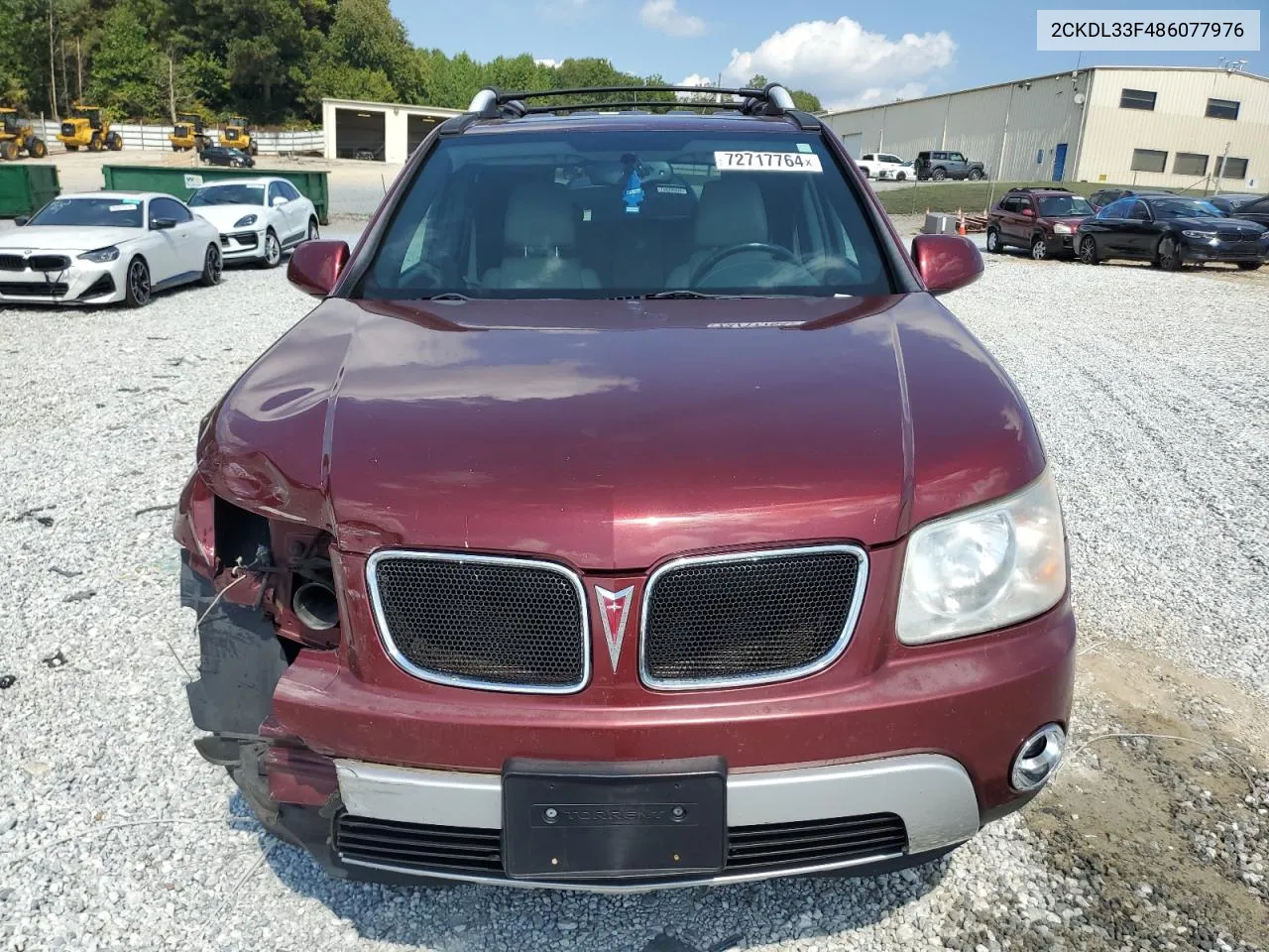 2008 Pontiac Torrent VIN: 2CKDL33F486077976 Lot: 72717764