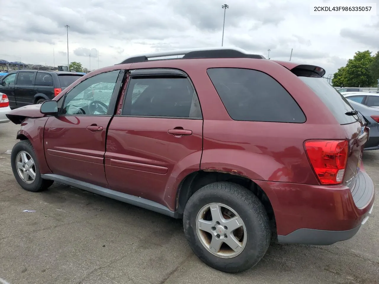 2008 Pontiac Torrent VIN: 2CKDL43F986335057 Lot: 73349824