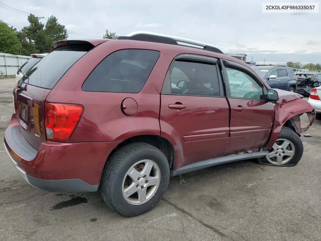 2008 Pontiac Torrent VIN: 2CKDL43F986335057 Lot: 73349824