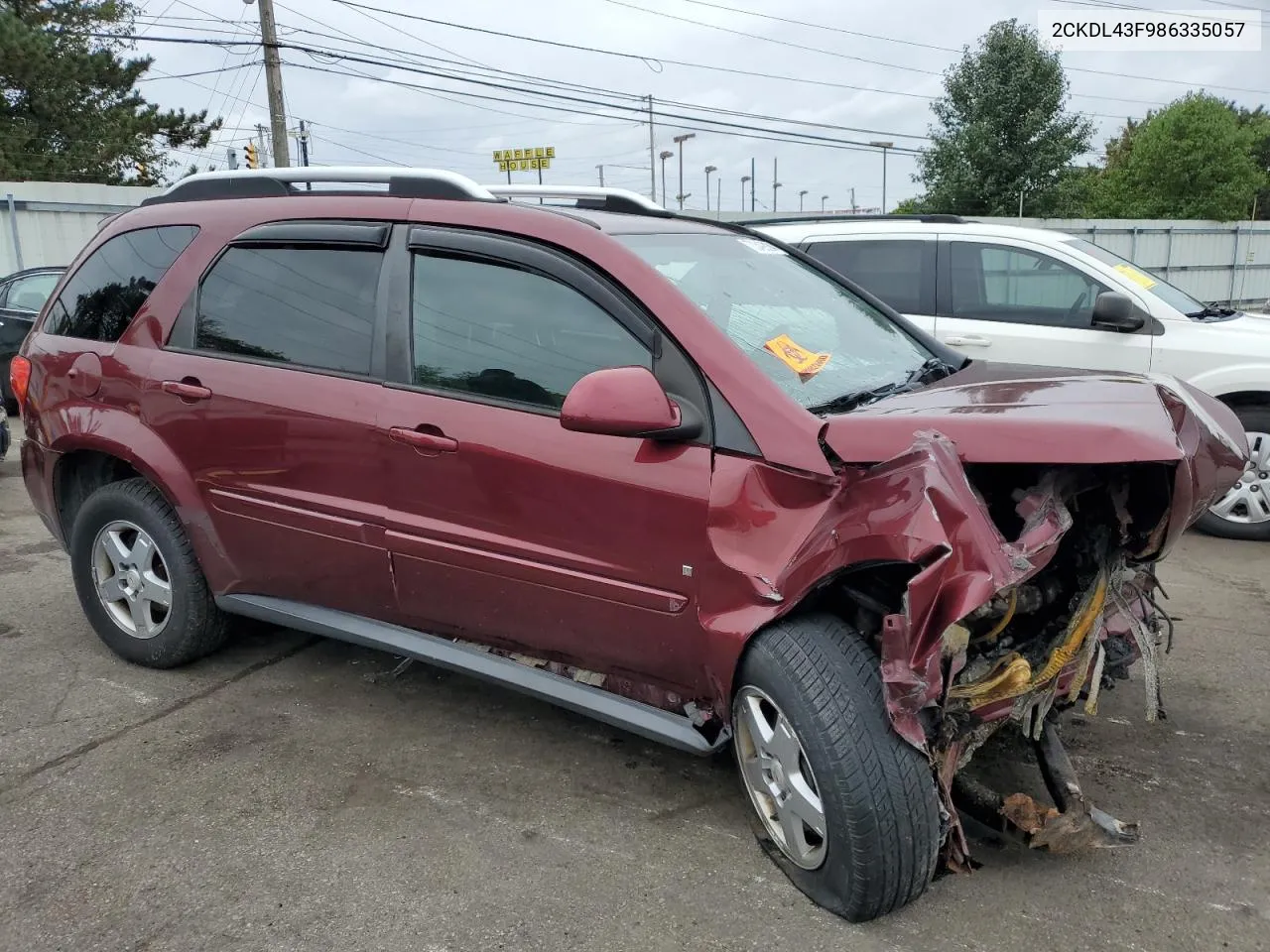 2008 Pontiac Torrent VIN: 2CKDL43F986335057 Lot: 73349824