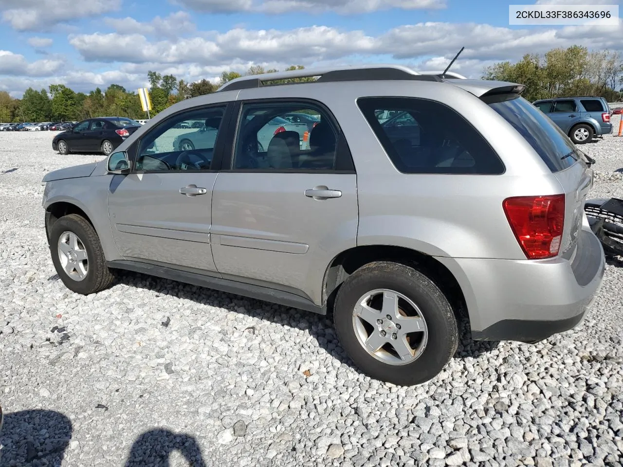 2008 Pontiac Torrent VIN: 2CKDL33F386343696 Lot: 73606924