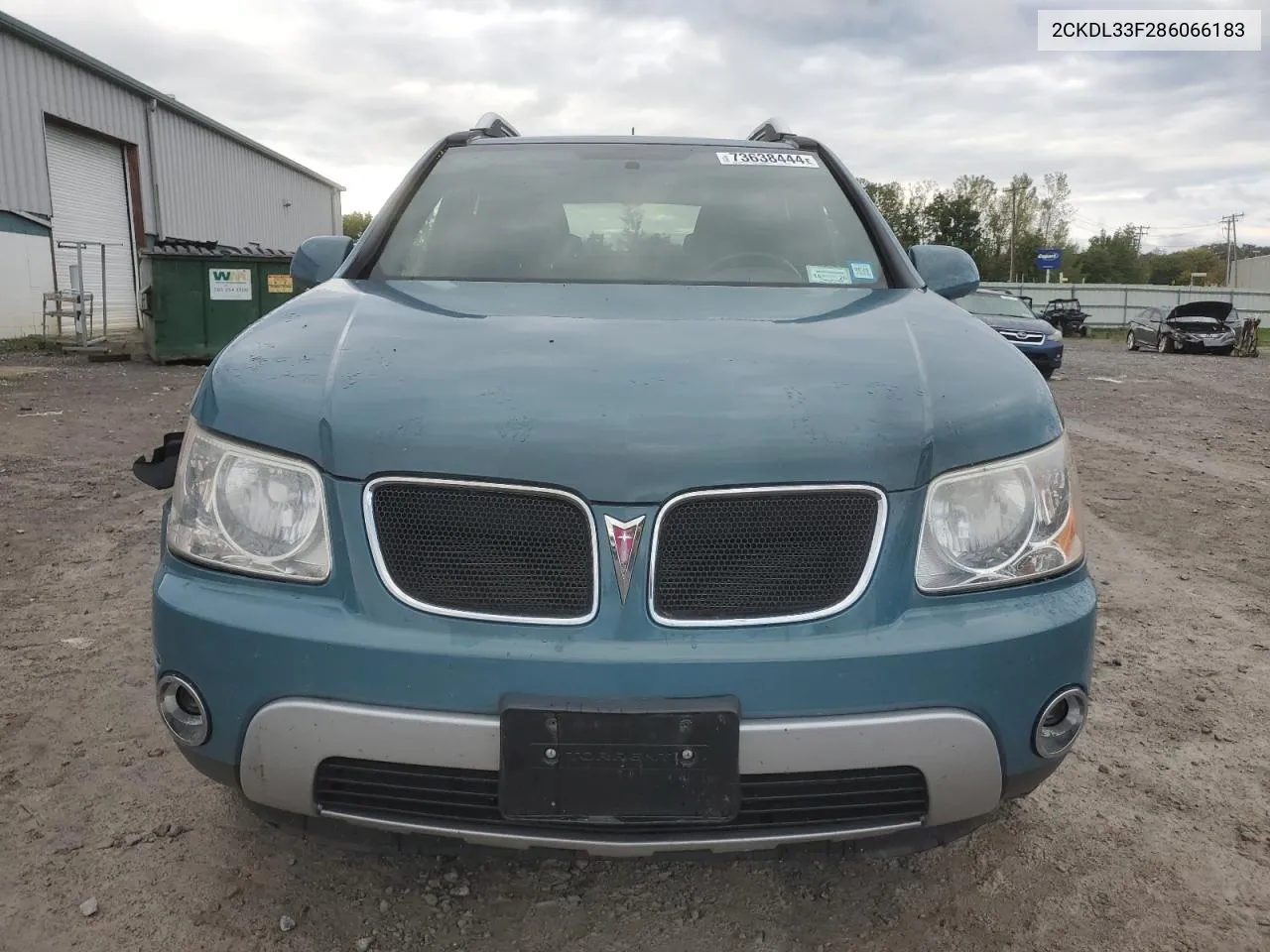 2008 Pontiac Torrent VIN: 2CKDL33F286066183 Lot: 73638444