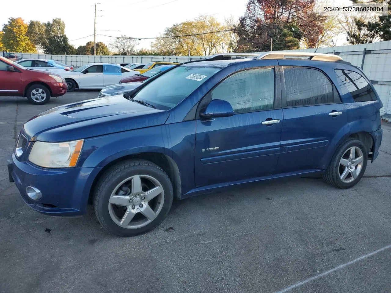 2008 Pontiac Torrent Gxp VIN: 2CKDL537386020804 Lot: 75809054