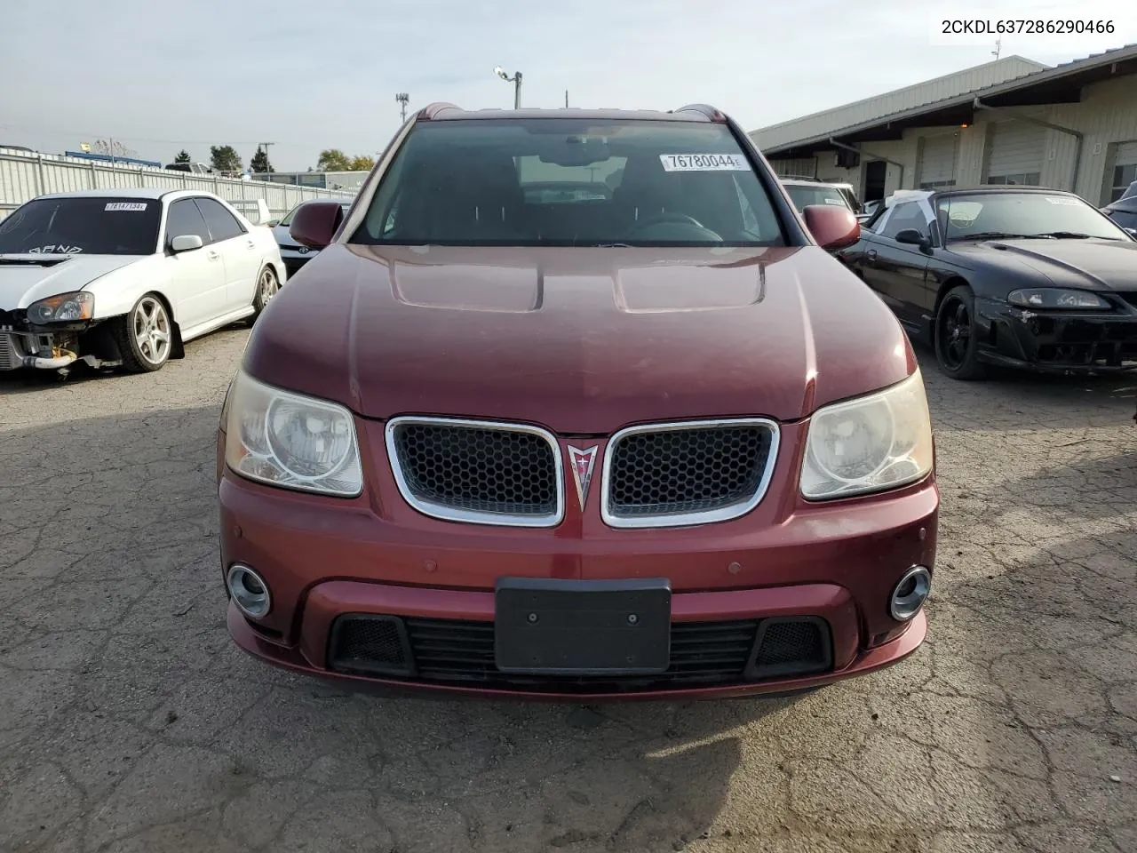 2008 Pontiac Torrent Gxp VIN: 2CKDL637286290466 Lot: 76780044