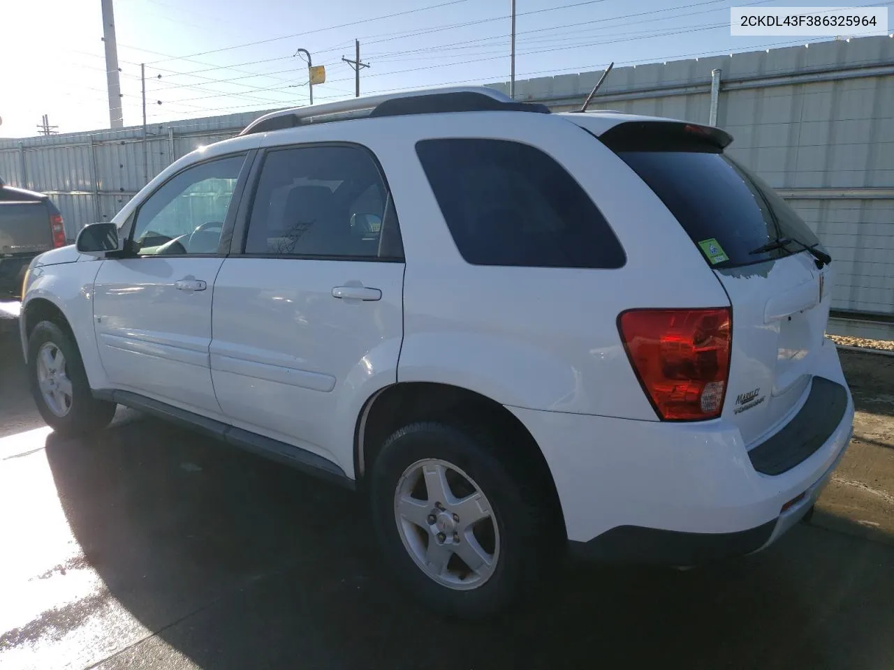 2008 Pontiac Torrent VIN: 2CKDL43F386325964 Lot: 77135614