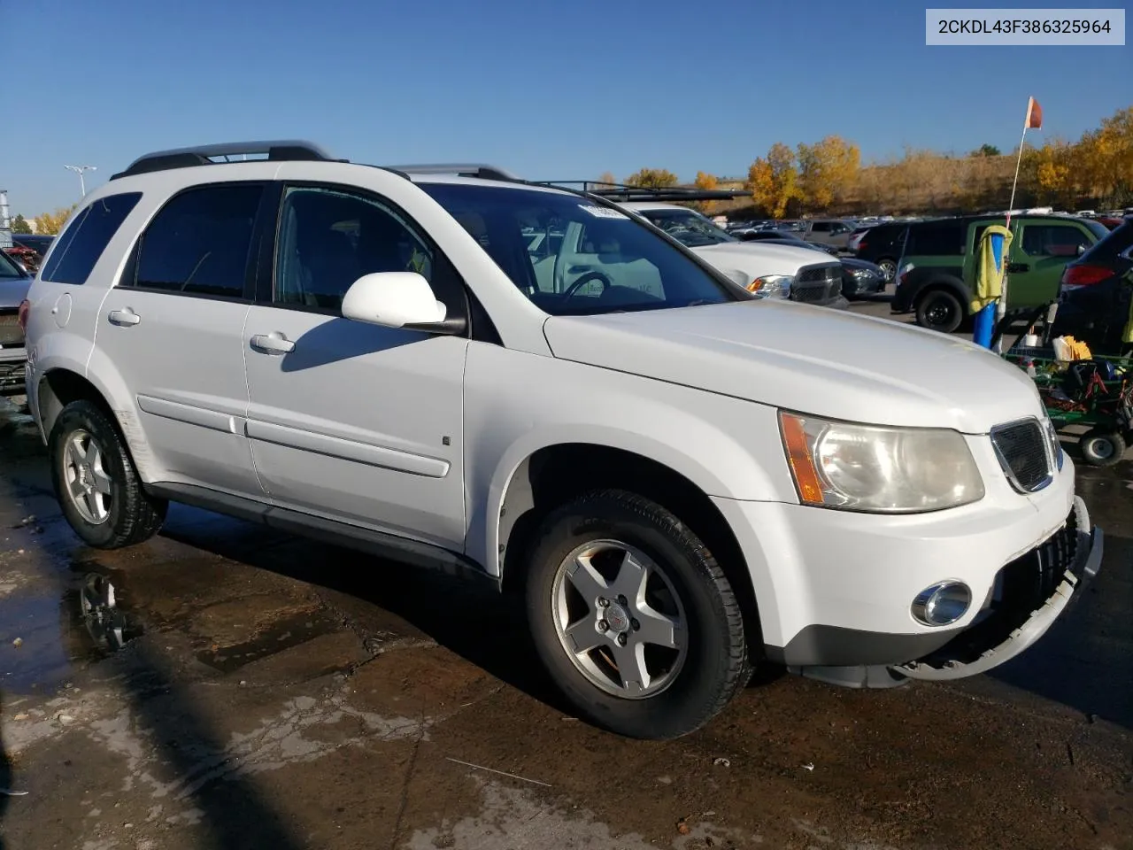 2008 Pontiac Torrent VIN: 2CKDL43F386325964 Lot: 77135614