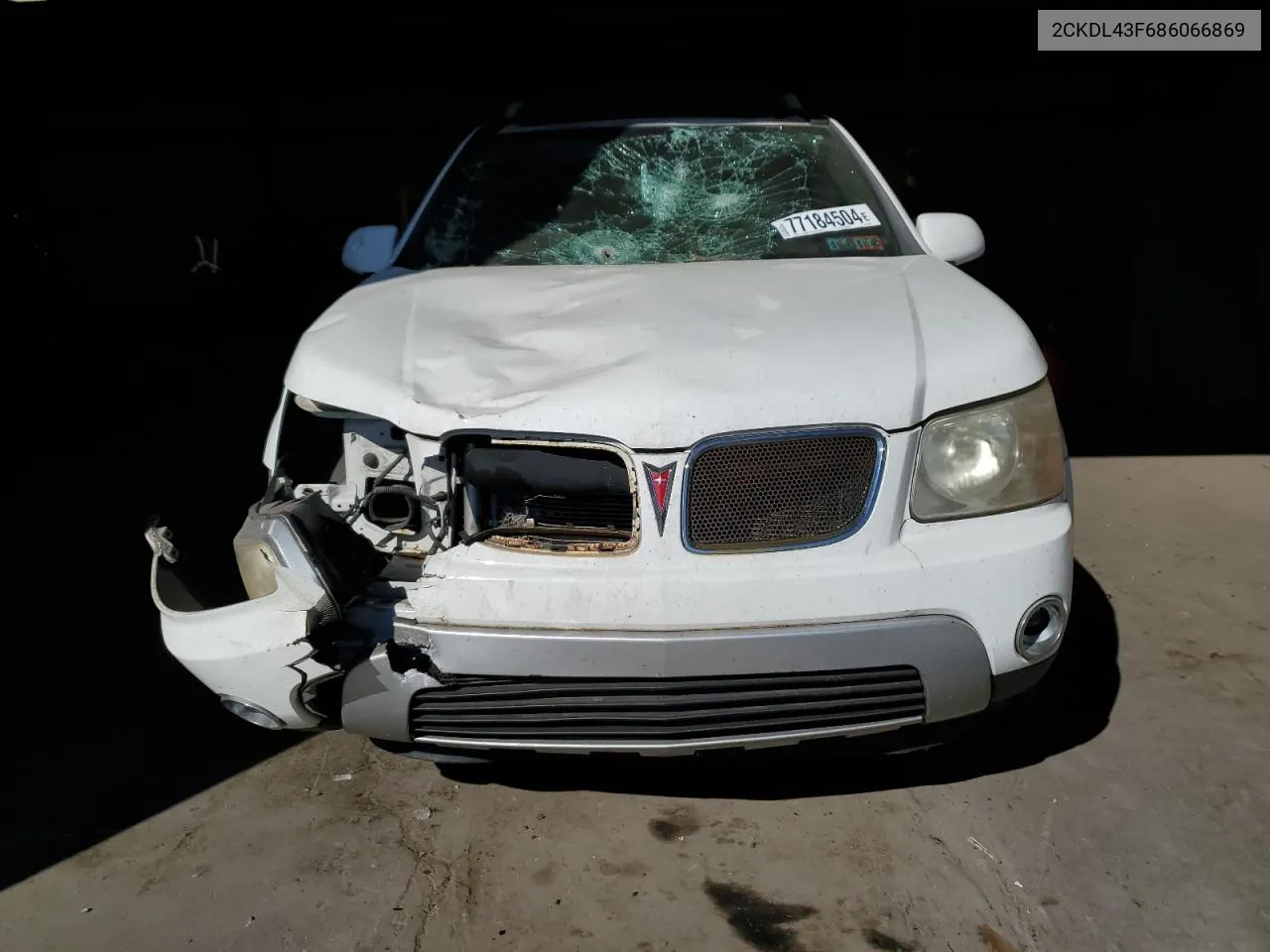 2008 Pontiac Torrent VIN: 2CKDL43F686066869 Lot: 77184504