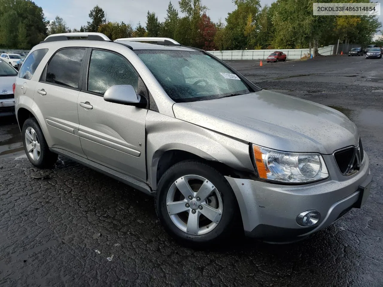 2008 Pontiac Torrent VIN: 2CKDL33F486314854 Lot: 77185494