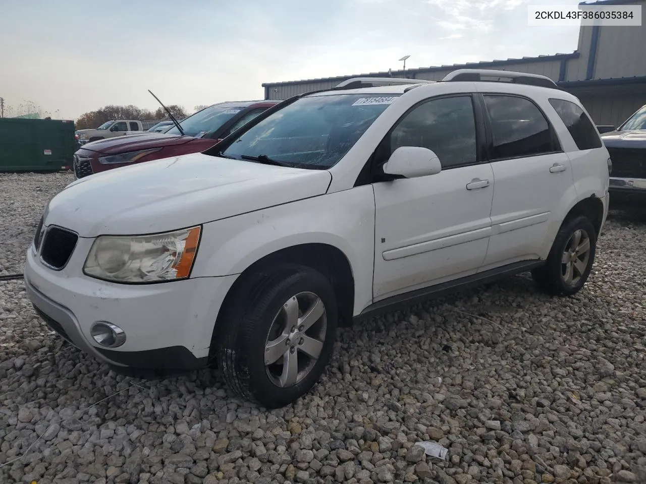 2008 Pontiac Torrent VIN: 2CKDL43F386035384 Lot: 78154684