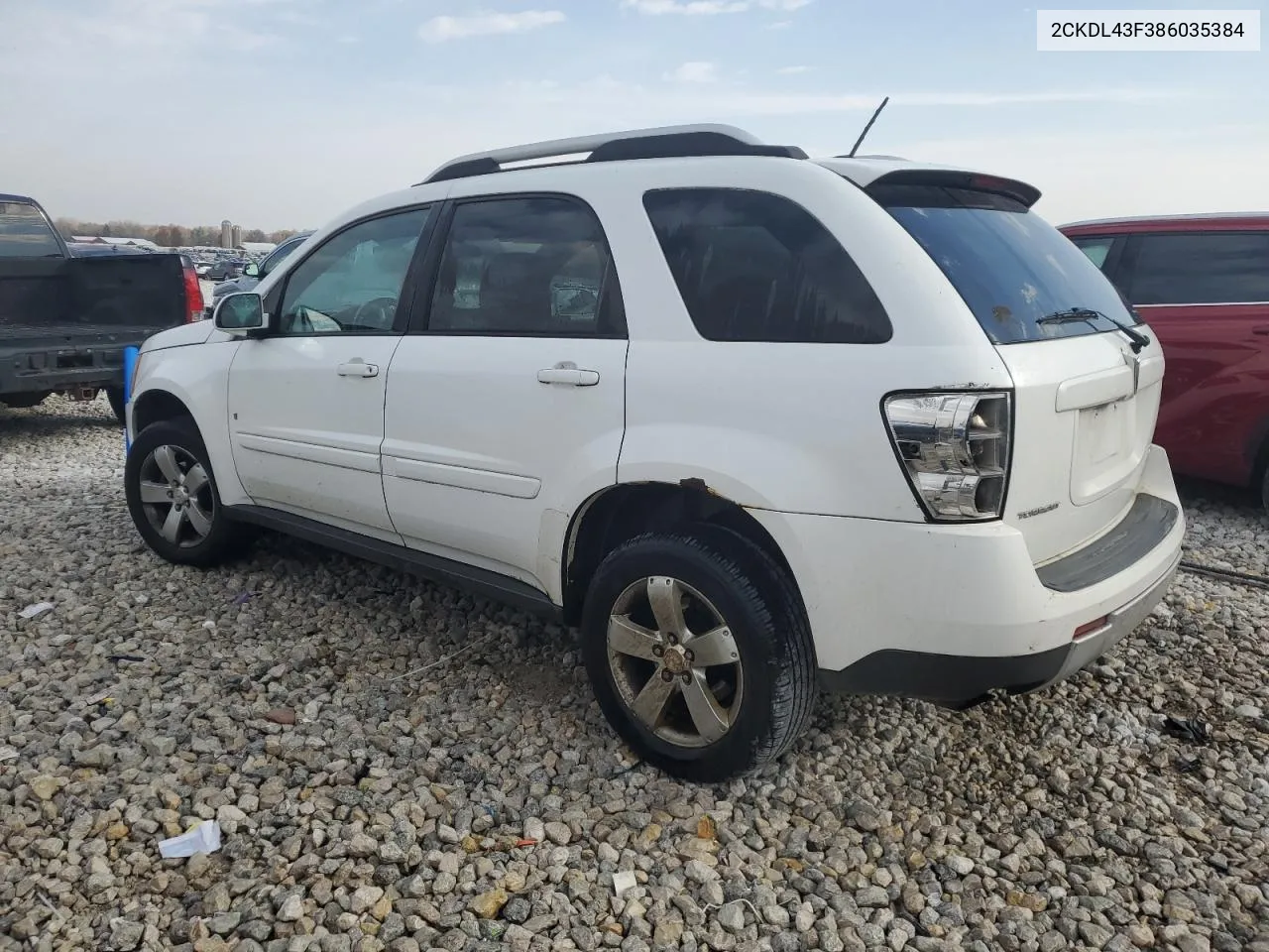 2008 Pontiac Torrent VIN: 2CKDL43F386035384 Lot: 78154684