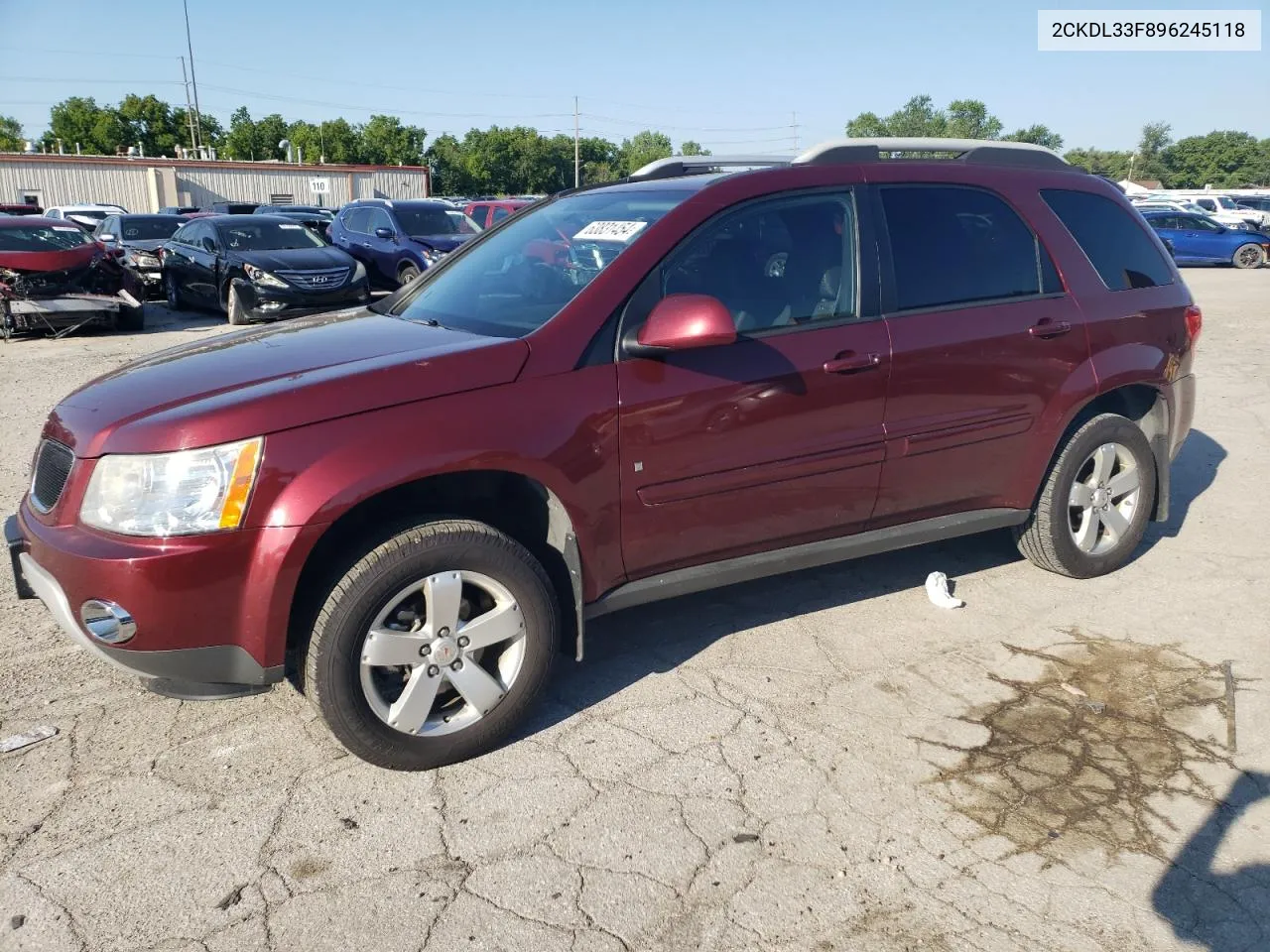 2009 Pontiac Torrent VIN: 2CKDL33F896245118 Lot: 63831454