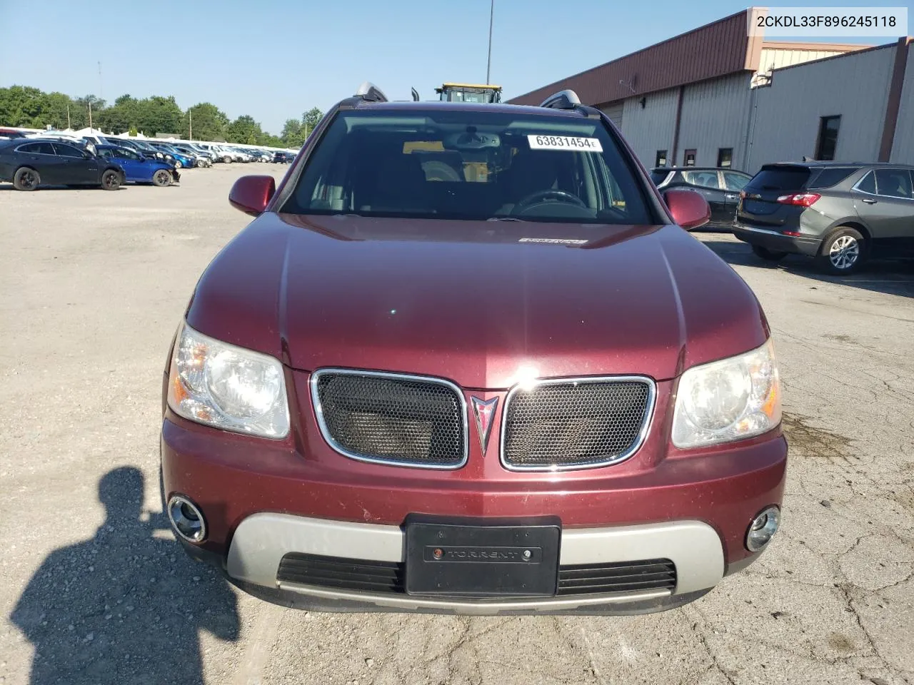 2009 Pontiac Torrent VIN: 2CKDL33F896245118 Lot: 63831454