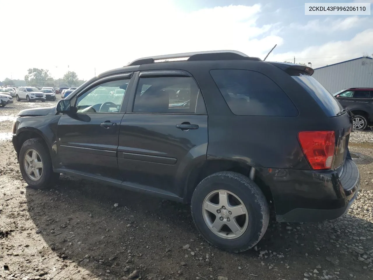 2009 Pontiac Torrent VIN: 2CKDL43F996206110 Lot: 73940404