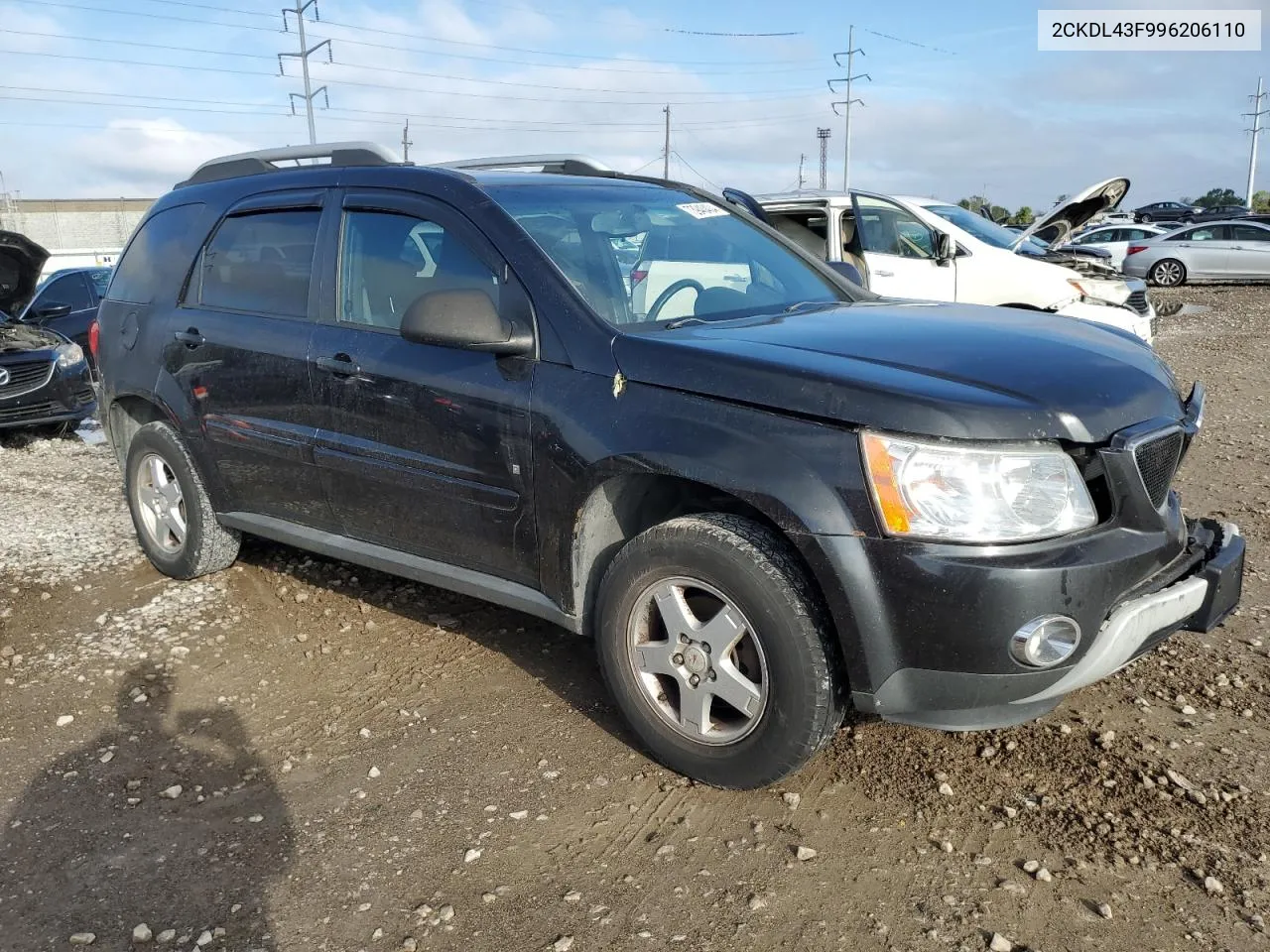 2009 Pontiac Torrent VIN: 2CKDL43F996206110 Lot: 73940404