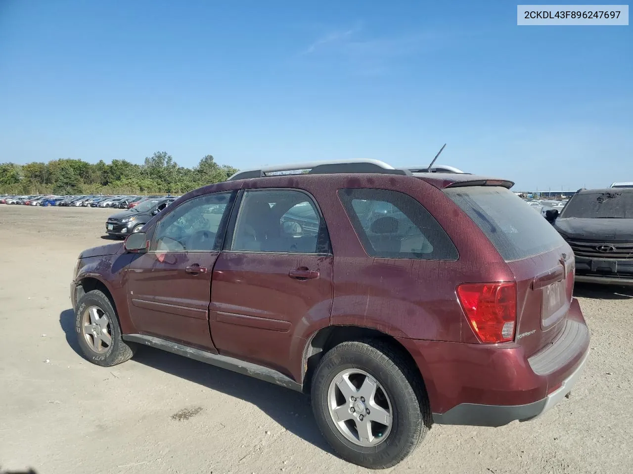 2009 Pontiac Torrent VIN: 2CKDL43F896247697 Lot: 74485574