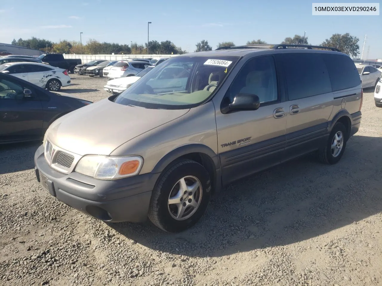 1997 Pontiac Trans Sport VIN: 1GMDX03EXVD290246 Lot: 77526084