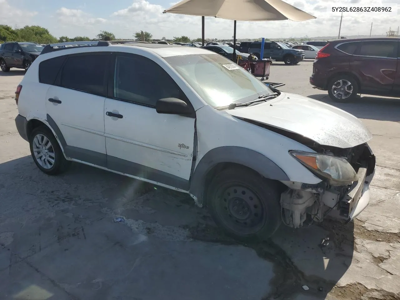 2003 Pontiac Vibe VIN: 5Y2SL62863Z408962 Lot: 64910084