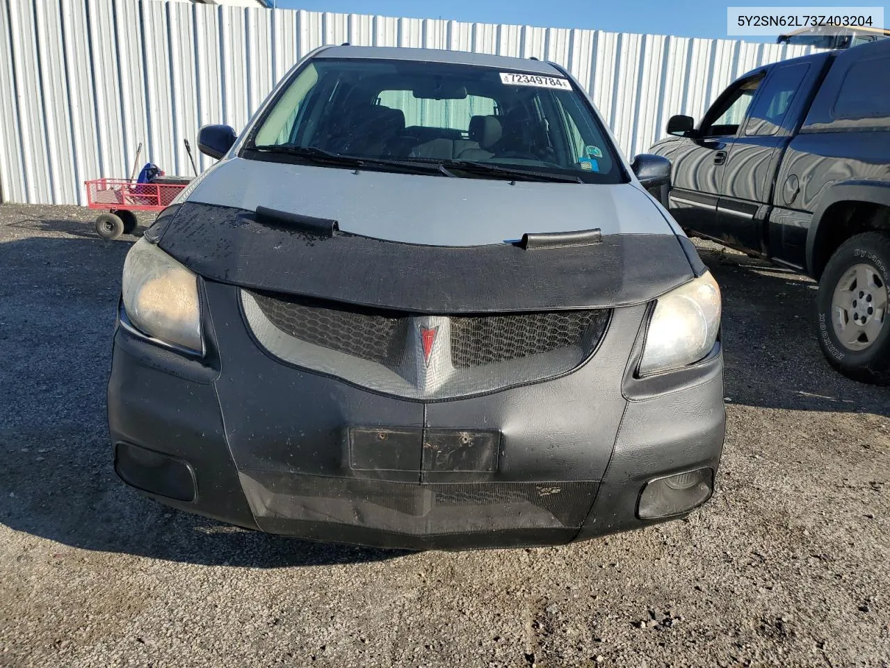 2003 Pontiac Vibe Gt VIN: 5Y2SN62L73Z403204 Lot: 72349784